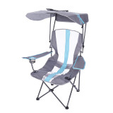 outdoor portable camping folding lawn chair with canopy lightweight