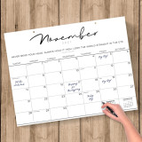 Custom Print Personalized Tear Off Advent Perpetual Wall Calendars 2021 Calendar