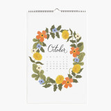 Customized CMKY Printing 2021 Sprial 12 Monthly New Year Wall Calendar Planner Organizer