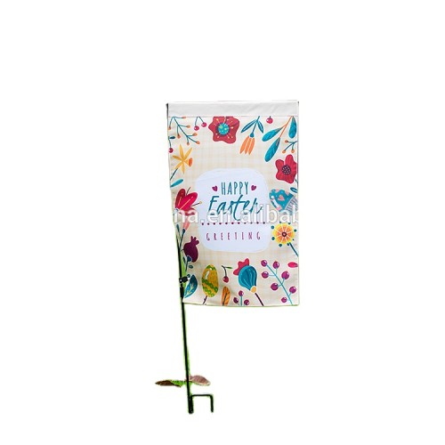 Microfiber Fall Burlap Polyester Blank Garden Flag