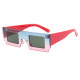 Superhot Eyewear 18145 Fashion 2021 Retro Vintage Solid Plastic Small Rectangle Sunglasses