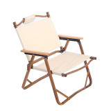 OEM ultralight kermit canvas portable folding wooden chairs relax comfortable for beach picnic