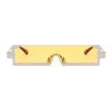 Superhot Eyewear 17645 Fashion Plastic Rectangle 2021 See Through Lens Half Frame Sunglasses