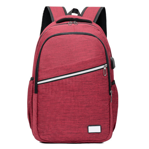 Fashion Cheap Oxford Customized Logo Student Backpack Waterproof USB Charging Laptop School Backpack