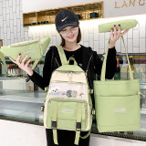 Wholesale Fashion Women Backpack set Custom Teenage Middle High School Backpack for Girl