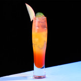 Creative wax torch Lead-free glassware collins glass Cocktail cup water juice milk glasses