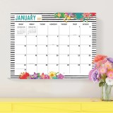 Custom Logo CMYK Printed  2021 Monthly Wall Hanging Large Desk Calendar Planner Pad
