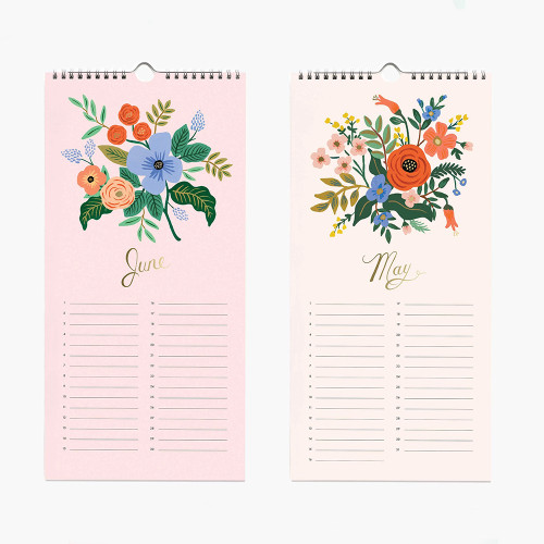 Personalized Logo Small Design 2021 Sprial 12 Monthly Wall Hanging Celebration Calendar Planner