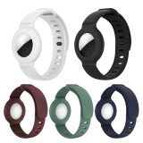 Soft Silicone Band Anti-Scratch Protective Case for Apple Airtags Tracker Strap Cover Bracelet Accessories
