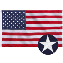 Manufacturer wholesale embroidery American flag Oxford cloth printing flag banner customized