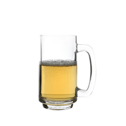 Hot Sale Wholesale Sublimation Glass Beer MugClear cheap Beer fruit juice Glassware With Handle