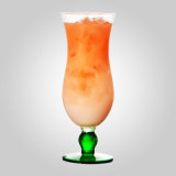Cheap wholesale tall cold drink cup hurricane cocktail glass juice glass to accept customization