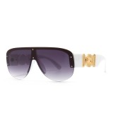 Superhot Eyewear 49300 Luxury Fashion Sun glasses Oversized One Piece Lens Shades Sunglasses