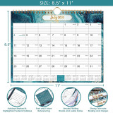 Custom Private Logo Printed 2022 Spiral Mini Tear Off Desk Pad Monthly Wall Hanging Calendar