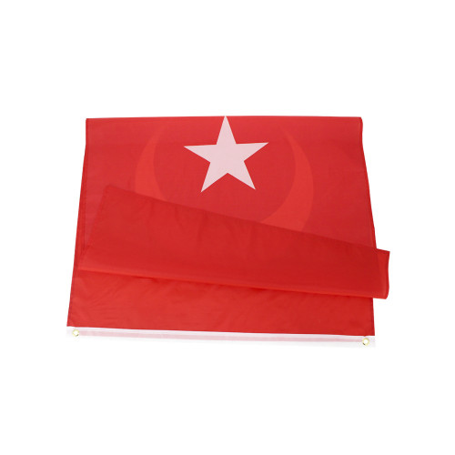 2020 custom high quality polyester country banner 3*5ft red turkish flag