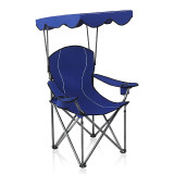 discount outdoor lounge Strong steel frame camping  folding chair with canopy with Arm Rest Cup Holder