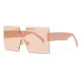 Superhot Eyewear 49800 Fashion Women Sun glasses Square Oversized Rimless Shades Sunglasses