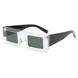 Superhot Eyewear 18145 Fashion 2021 Retro Vintage Solid Plastic Small Rectangle Sunglasses