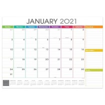 Custom Colored Printed Wall Hanging Tear Off Desk Medium Monthly Calendar Planner Pad