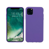Rubber coating fluorescence pure color TPU mobile phone case for iPhone 11 Pro Max