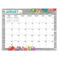 OEM Private Logo CMYK Printed  2021 Monthly Wall Hanging Large Desk Calendar Planner Pad
