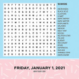 Word Search Funny Calendars Tear off Calendar 2021 2022 Customized Daily 365 Pages Desktop Table Advent Office Calendar