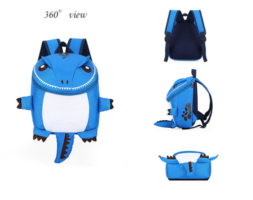 2021 Wholesale Fashion Cartoon Kindergarten School bag Soft back 3D Dinosaur Kids backpack