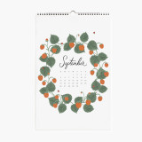 Custom Printing 2021 Sprial 12 Monthly New Year Wall Calendar Planner Organizer