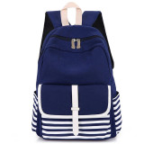 High Quality Wholesale Fashion Leisure Canvas School Backpacks for Teenage