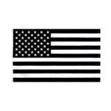 OEM Custom black white Thin Blue American Flag wholesale