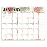 2021 Desk/wall monthly calendar a3 size wall calendar custom printing logo embossed wall calendar