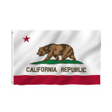 Fast shipping custom 100% polyester fibre fade resistant 3x5ft California State flag