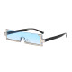 Superhot Eyewear 17645 Fashion Plastic Rectangle 2021 See Through Lens Half Frame Sunglasses