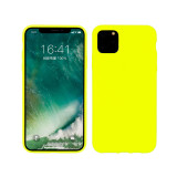 Rubber coating fluorescence pure color TPU mobile phone case for iPhone 11 Pro Max