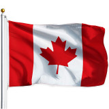 Hot sale Digital double side printing Vivid canada flag in bulk
