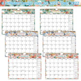 Custom Logo Full Color Printed 2021 2022 Spiral Wire-o Monthly Wall Handging Calendar