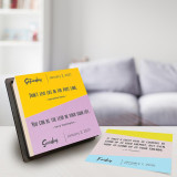 Custom Printed 2021-2022 365 Inspiring Desk Desktop Daily Calendar Planner For Women