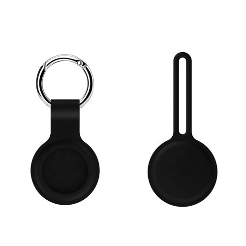 Anti-Scratch Anti-Drop Silicone Cover For Airtag Case Protective Cover with Key Ring