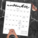 Custom 2022 Super Big Wall Classroom Calendars Monthly 365 Day Calendar For School