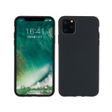 Rubber coating fluorescence pure color TPU mobile phone case for iPhone 11 Pro Max