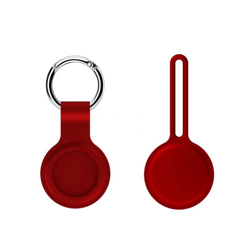 Anti-Scratch Anti-Drop Silicone Cover For Airtag Case Protective Cover with Key Ring