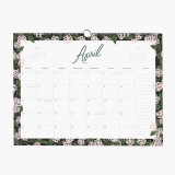 Custom Logo Printing Design 2021 Sprial 12 Monthly Wall Hanging Calendar Planner