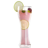 Tall and thin capacity custom 590 ml juice coffee drinking water glass cup
