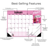 Customized Logo Full Color Printing 2021 Tear Off Large Desk Top Pad Wall Monthly Calendar Planner