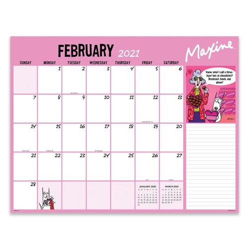 Personalized Logo Eco Printed 2021 Wall Hang Tear Off Large Desk Pad Monthly Calendar Planner