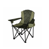 wholesale relaxing travel  portable high Quad folding outdoor camping recliner chair with carry bag