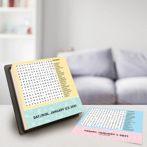 Word Search Funny Calendars Tear off Calendar 2021 2022 Customized Daily 365 Pages Desktop Table Advent Office Calendar