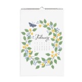 Customized CMKY Printing 2021 Sprial 12 Monthly New Year Wall Calendar Planner Organizer
