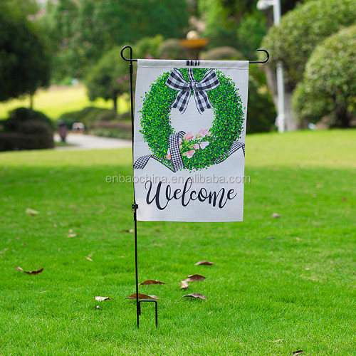 Custom Wholesale High Quality Professional Manufacture Cheap Red Garden Flag