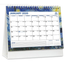 Table Calendar Custom 2022 Desktop Calendar Daily Planner Tracker Review Spiral Tear Out Monthly Calendar